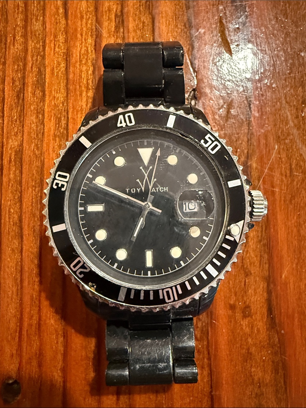 ToyWatch Men’s Black Dive-Style Swim Watch